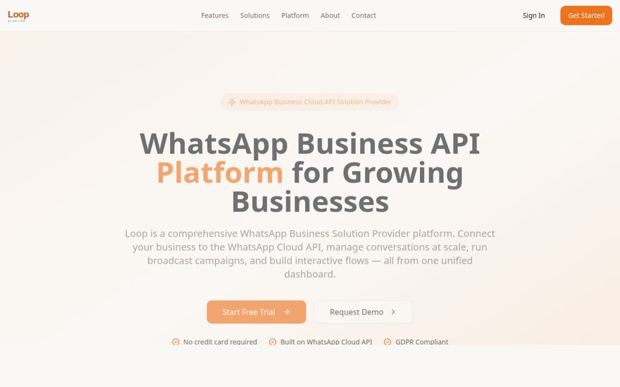 Loop — WhatsApp Business API platform