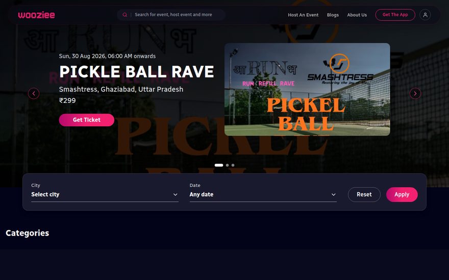 Wooziee events platform